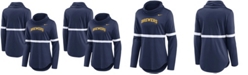 Nike Women's Navy Milwaukee Brewers Club Lettering Fashion Pullover Performance Sweatshirt